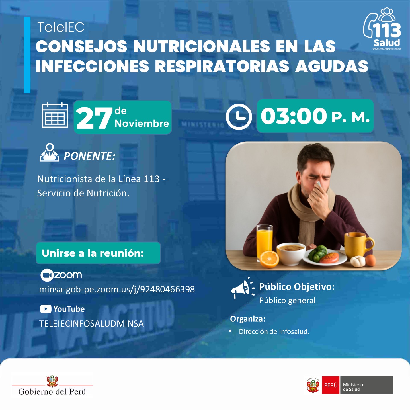 "CONSEJOS NUTRICIONALES EN LAS INFECCIONES RESPIRATORIAS AGUDAS"