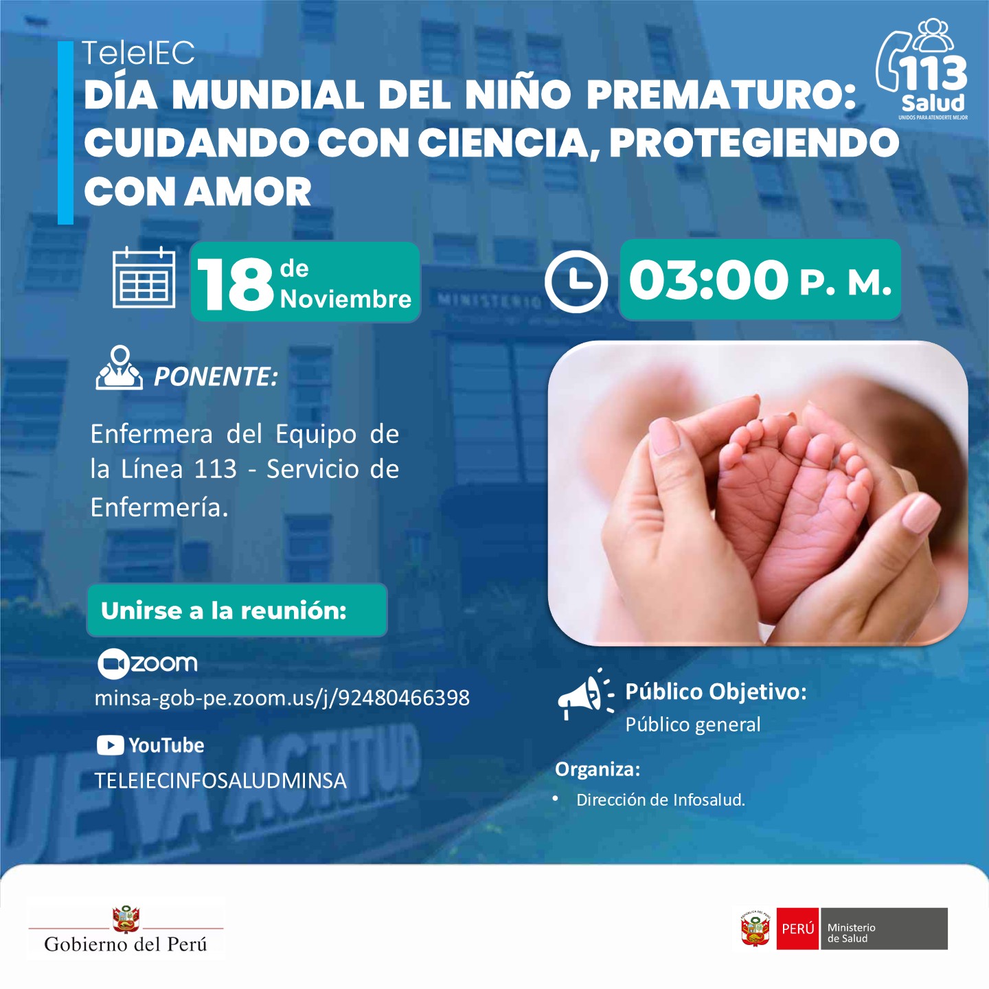 "DÍA MUNDIAL DEL NIÑO PREMATURO: CUIDANDO CON CIENCIA, PROTEGIENDO CON AMOR”