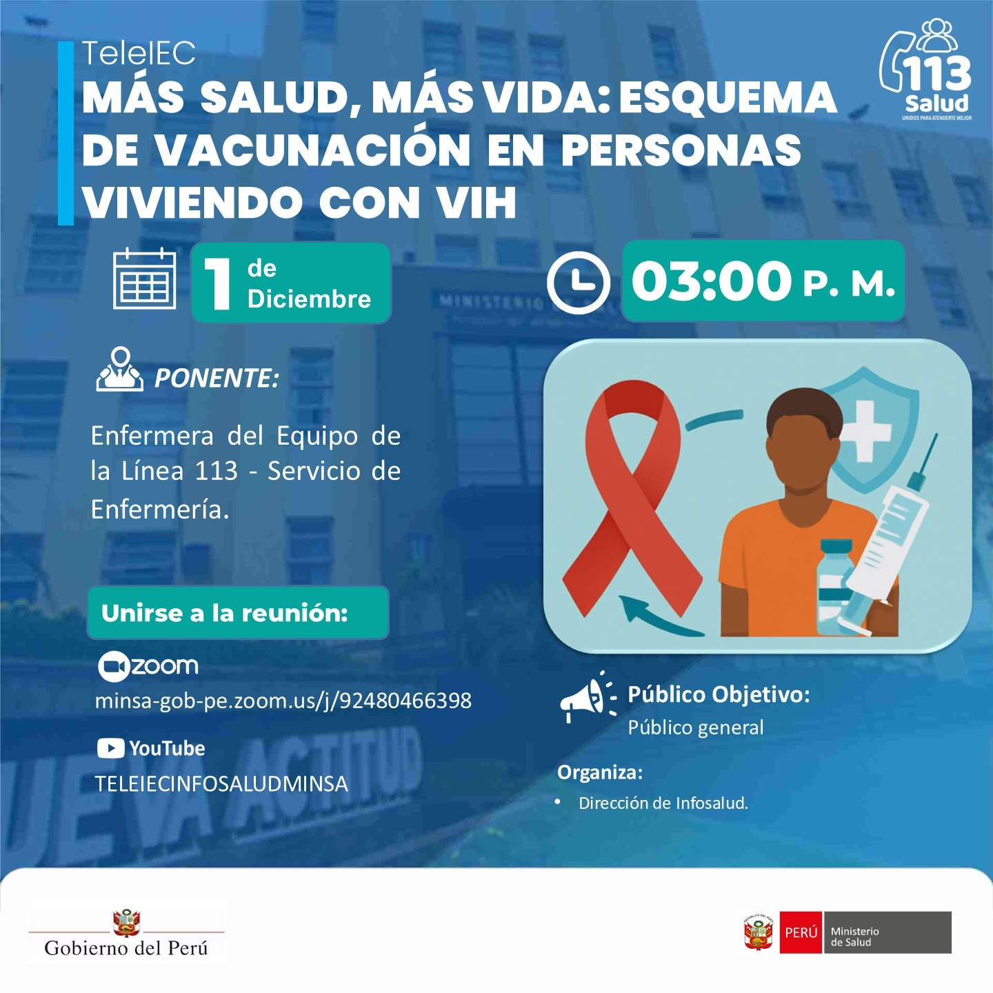 "MÁS SALUD, MÁS VIDA: ESQUEMA DE VACUNACIÓN EN PERSONAS VIVIENDO CON VIH”