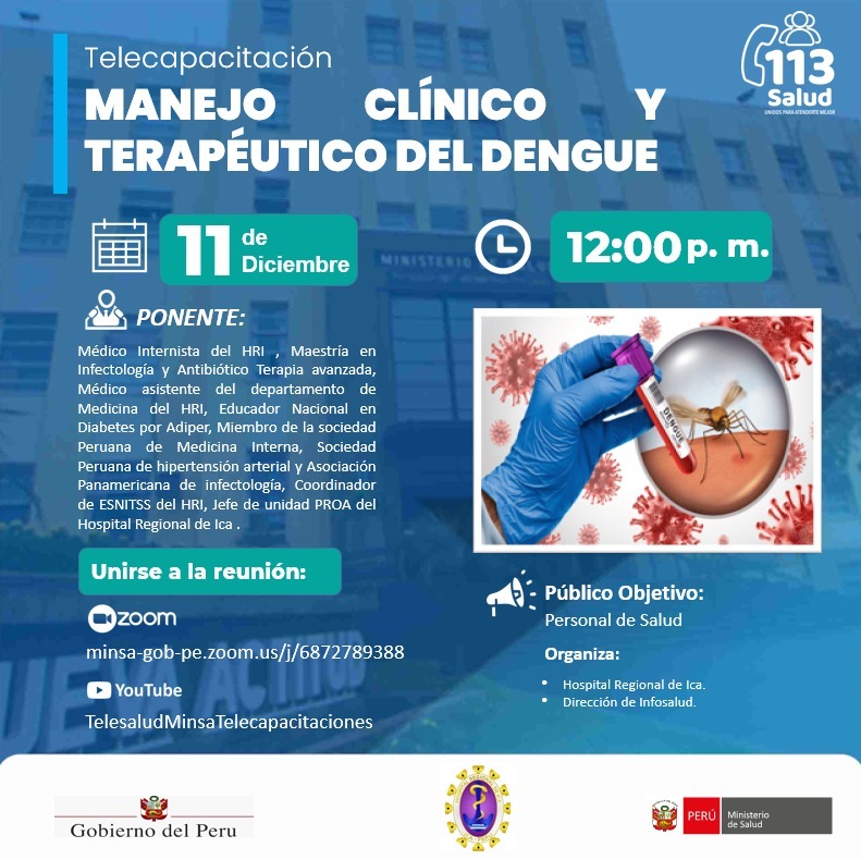 "MANEJO CLINICO Y TERAPEUTICO DEL DENGUE"